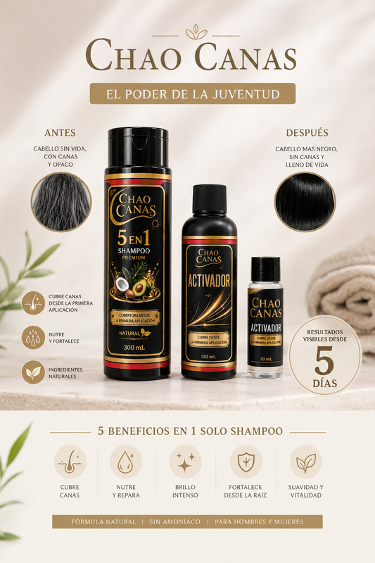 Chao Canas — Sistema Capilar 5 en 1 con Aguacate